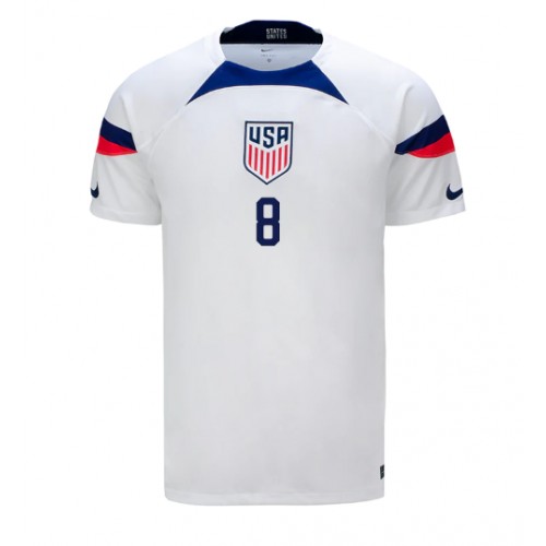 Maillot de foot États-Unis Weston McKennie #8 Domicile Monde 2022 Manches Courte